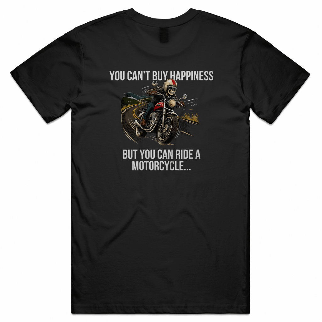 Constant Supply T-shirts Biker Torque Logo You Can't Buy Happiness Tee
