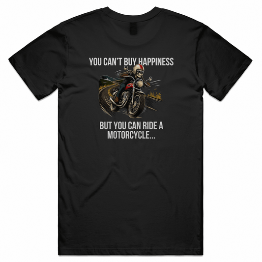 Constant Supply T-shirts Biker Torque Logo You Can't Buy Happiness Tee