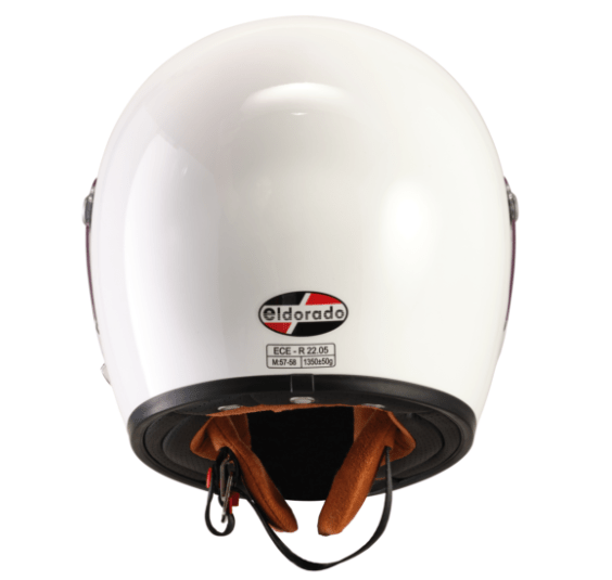 Eldorado Helmut ELDORADO E70 RETRO GLOSS WHITE HELMET