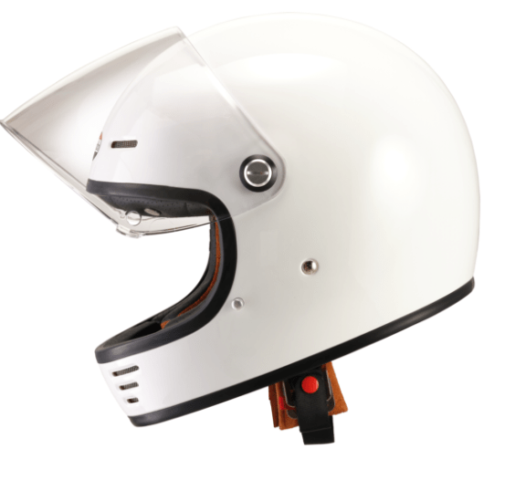 Eldorado Helmut ELDORADO E70 RETRO GLOSS WHITE HELMET