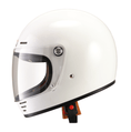 Load image into Gallery viewer, Eldorado Helmut ELDORADO E70 RETRO GLOSS WHITE HELMET
