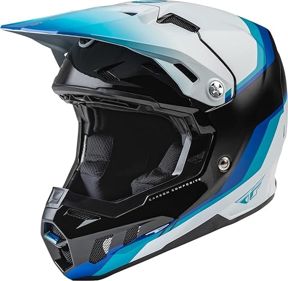 Fly Helmut XL FLY RACING 2022 FORMULA CC DRIVER BLACK BLUE WHITE MOTOCROSS HELMET