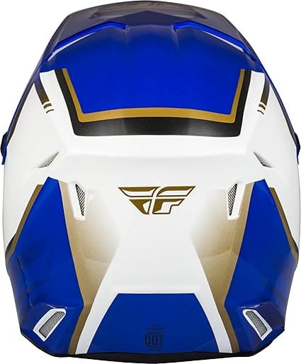 Fly Racing Helmut Large FLY RACING KINETIC VISION WHITE/BLUE ADULT MOTOCROSS HELMET