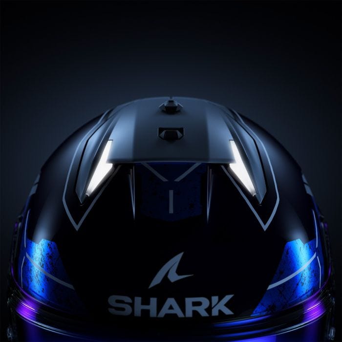 SHARK SKWAL i3 RHAD BLACK/CHROME/BLUE HELMET