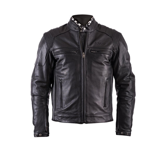 Helstons HELSTONS 3XL HELSTONS TRUST LEATHER MOTORCYCLE JACKET - PLAIN BLACK