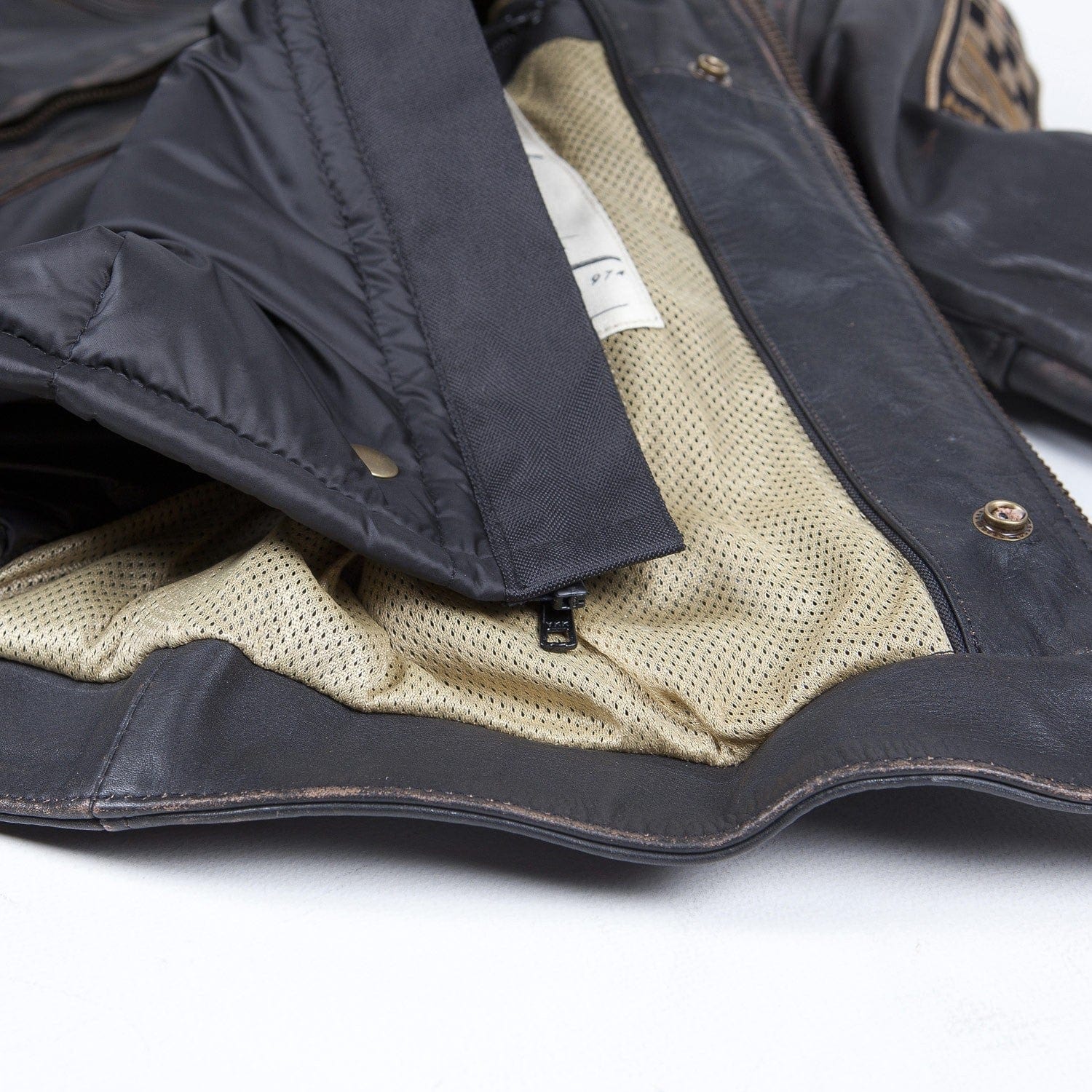 Helstons HELSTONS HELSTONS ACE LEATHER MOTORCYCLE JACKET - OLDIES BROWN