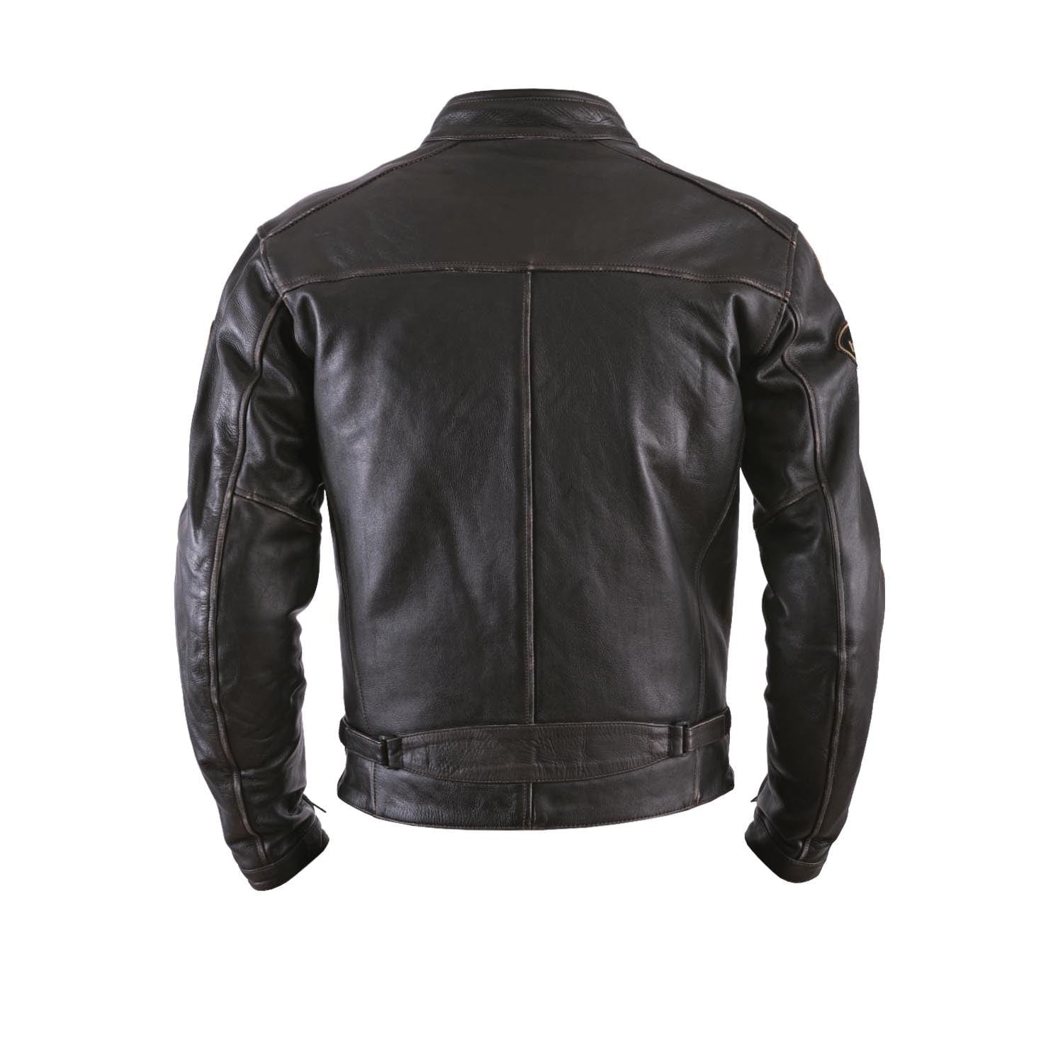 Helstons HELSTONS HELSTONS ACE LEATHER MOTORCYCLE JACKET - OLDIES BROWN