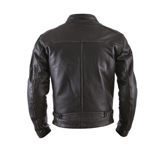 Helstons HELSTONS HELSTONS ACE LEATHER MOTORCYCLE JACKET - OLDIES BROWN