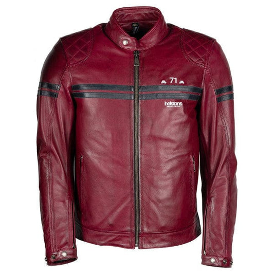 Helstons HELSTONS HELSTONS CHEVY LEATHER JACKET BORDEAUX