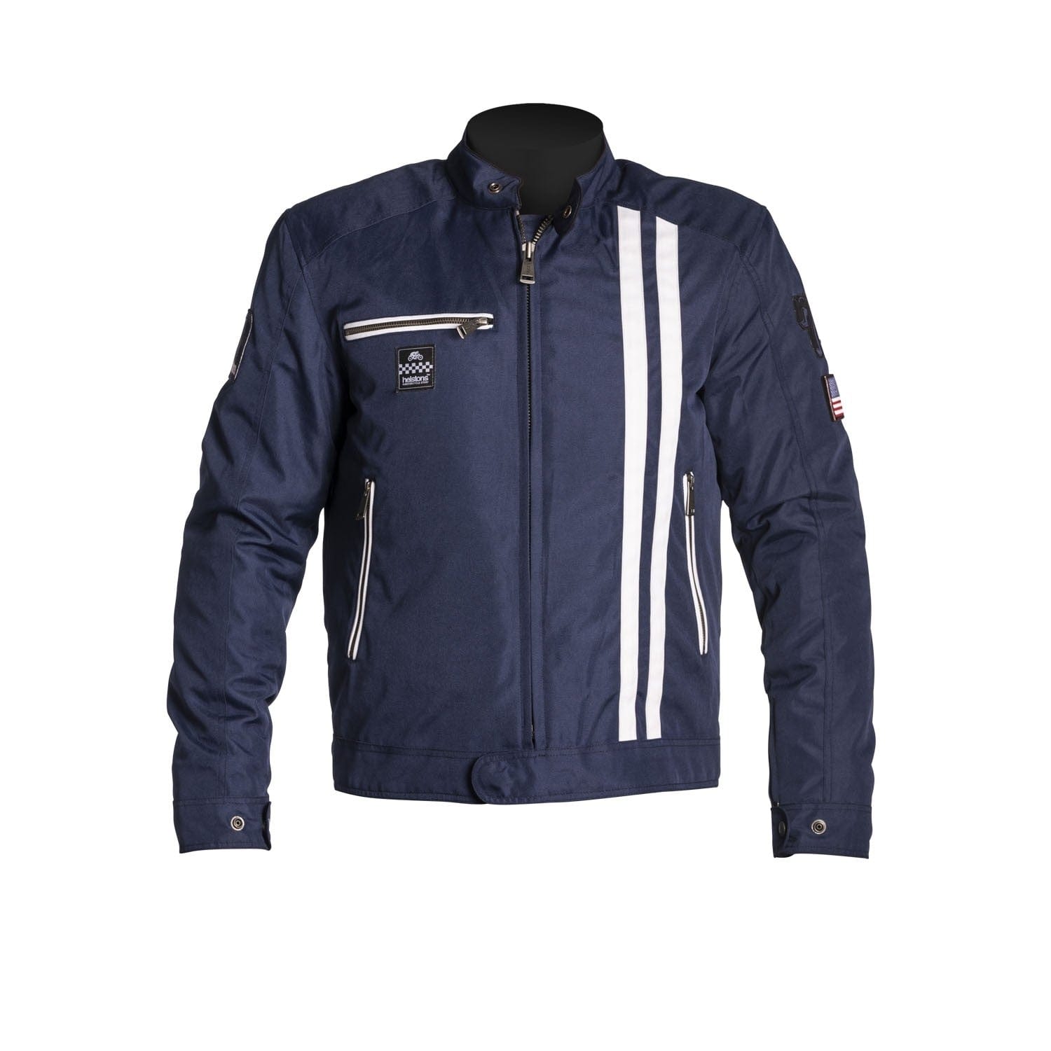 Helstons HELSTONS HELSTONS COBRA TEXTILE MOTORCYCLE JACKET - BLUE/WHITE