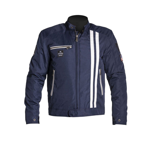 Helstons HELSTONS HELSTONS COBRA TEXTILE MOTORCYCLE JACKET - BLUE/WHITE