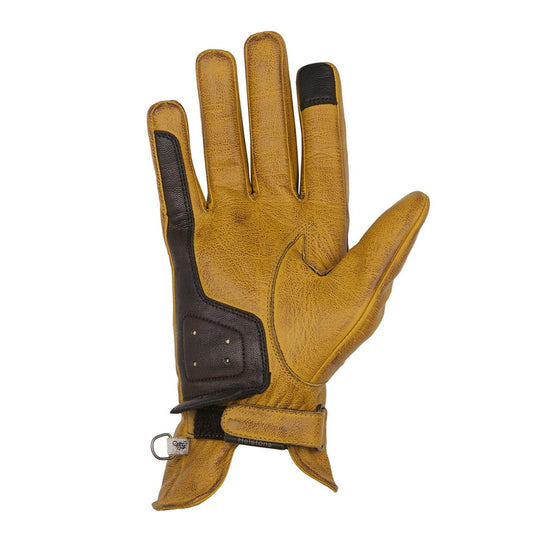 Helstons HELSTONS HELSTONS CONDOR SUMMER LEATHER MOTORCYCLE GLOVE - GOLD/BROWN