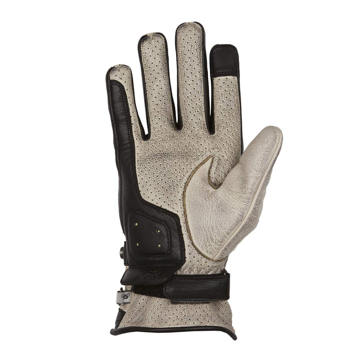 Helstons HELSTONS HELSTONS EAGLE SUMMER LEATHER MOTORCYCLE GLOVE - BEIGE/BLACK