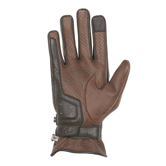 Helstons HELSTONS HELSTONS EAGLE SUMMER LEATHER MOTORCYCLE GLOVE - CAMEL/BLACK