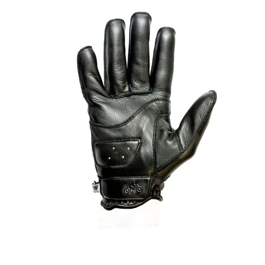 Helstons HELSTONS HELSTONS HIRO SUMMER LEATHER MOTORCYCLE GLOVES - BLACK