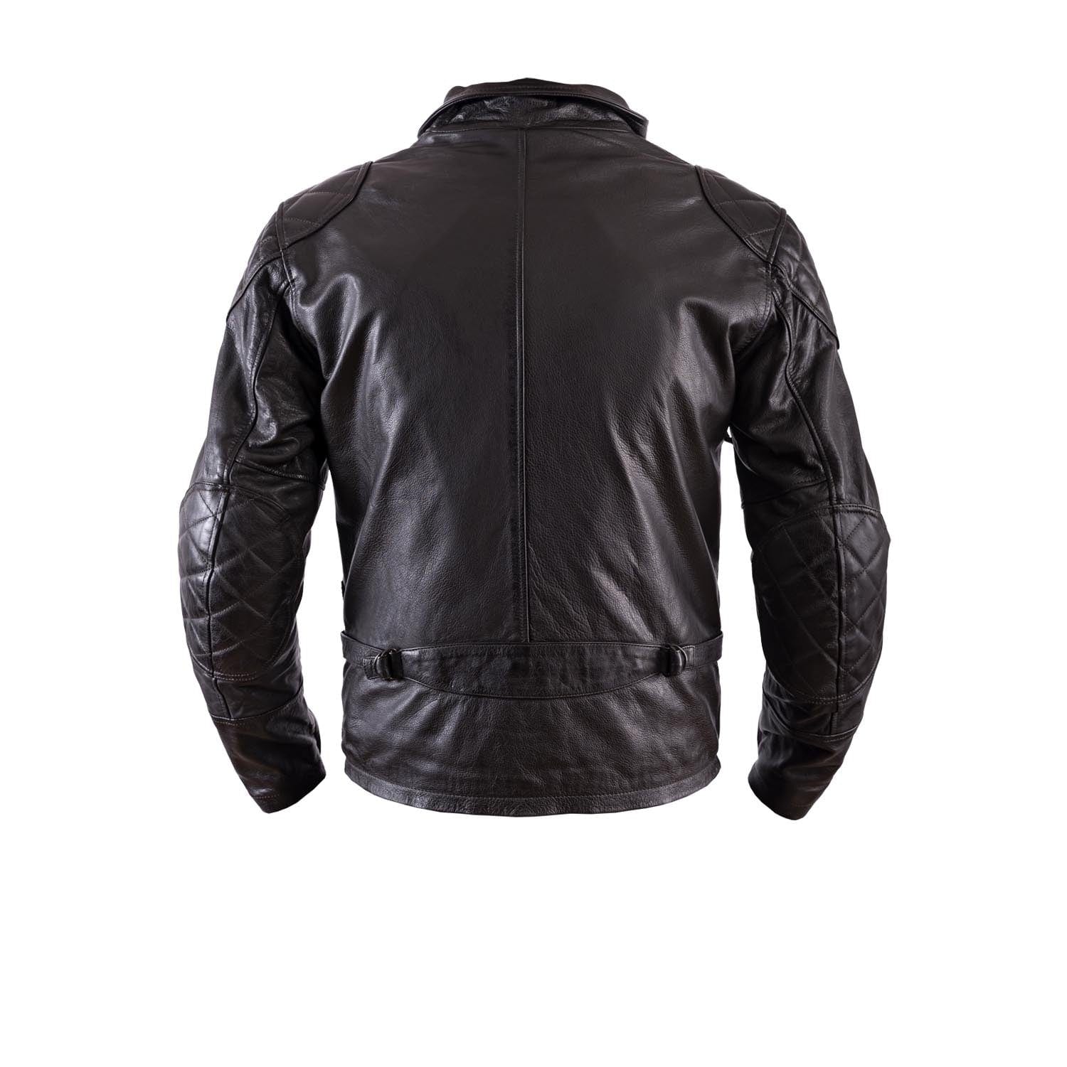 Helstons HELSTONS HELSTONS HUNT LEATHER JACKET -  RAG BROWN