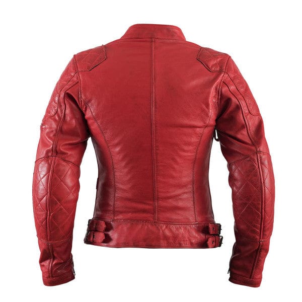 Helstons HELSTONS HELSTONS KS70 WOMENS LEATHER MOTORCYCLE JACKET - RED