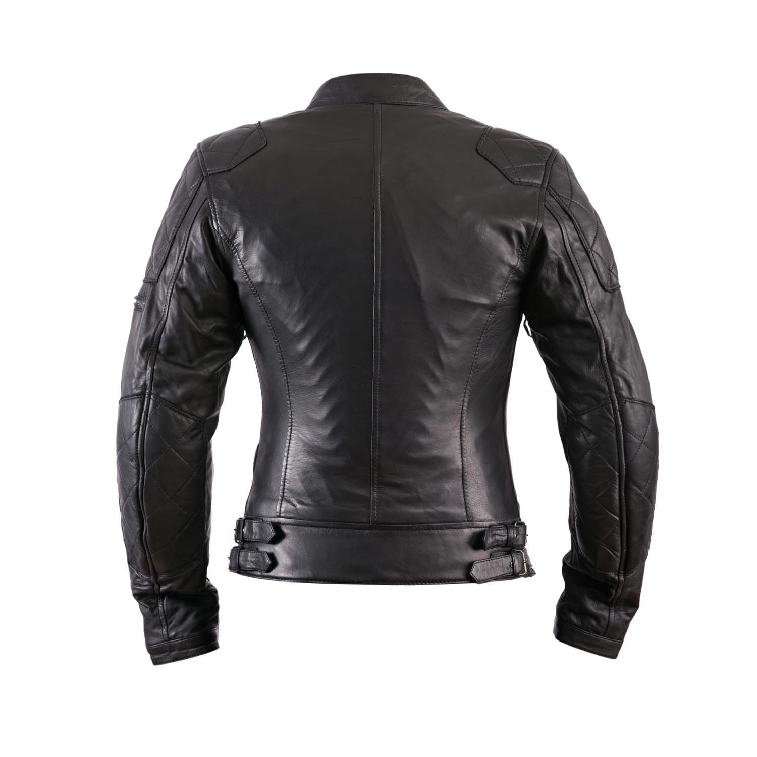Helstons HELSTONS HELSTONS KS70 WOMENS LEATHER MOTORCYCLE JACKET - SOFT BLACK