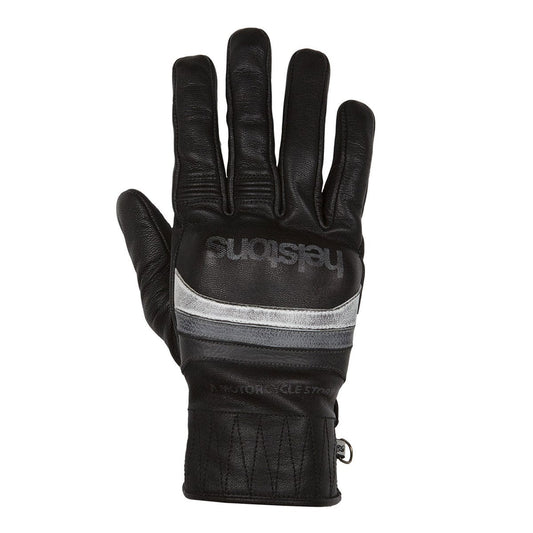 Helstons HELSTONS HELSTONS MORA SUMMER LEATHER MOTORCYCLE GLOVE - BLACK/WHITE/GREY