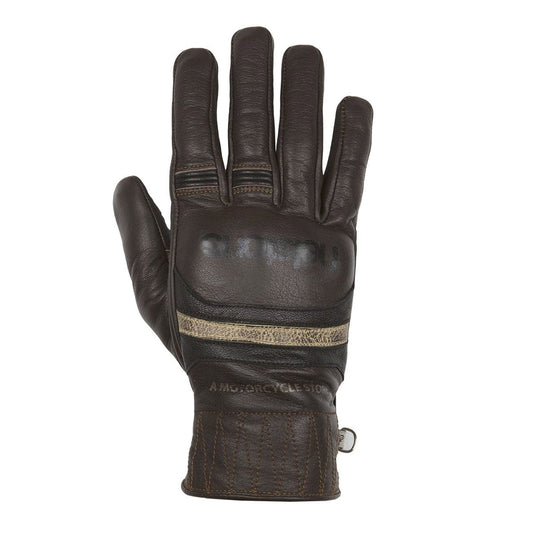 Helstons HELSTONS HELSTONS MORA SUMMER LEATHER MOTORCYCLE GLOVE - BROWN/BLACK/BEIGE