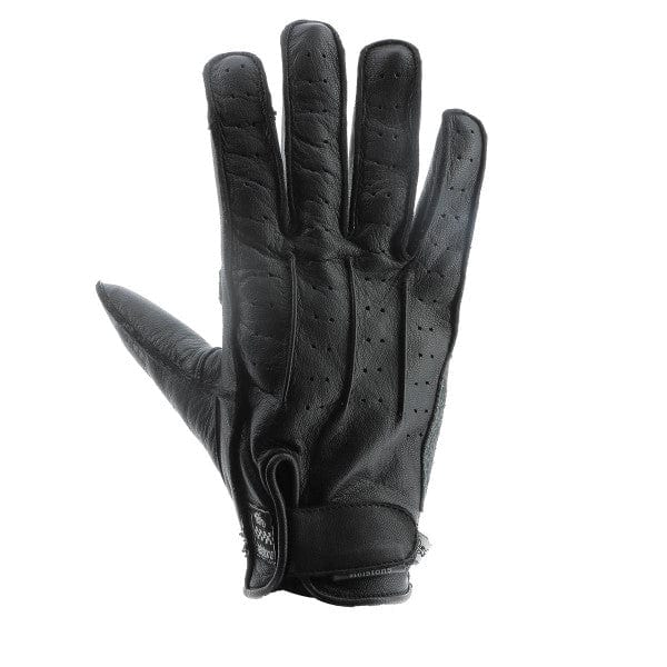 Helstons HELSTONS HELSTONS OSCAR SUMMER LEATHER GLOVE BLACK/GREY