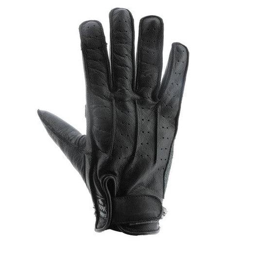 Helstons HELSTONS HELSTONS OSCAR SUMMER LEATHER GLOVE BLACK/GREY