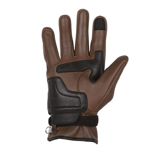 Helstons HELSTONS HELSTONS STRADA LEATHER MOTORCYCLE GLOVE - CAMEL/BLACK