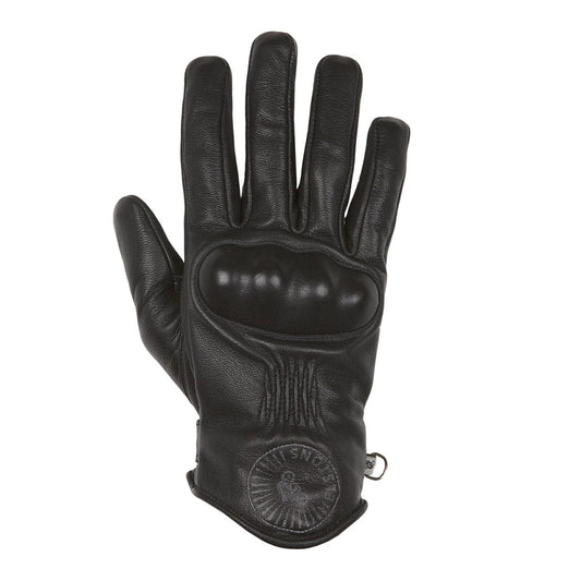 Helstons HELSTONS HELSTONS SUN SUMMER LEATHER MOTORCYCLE GLOVE - BLACK