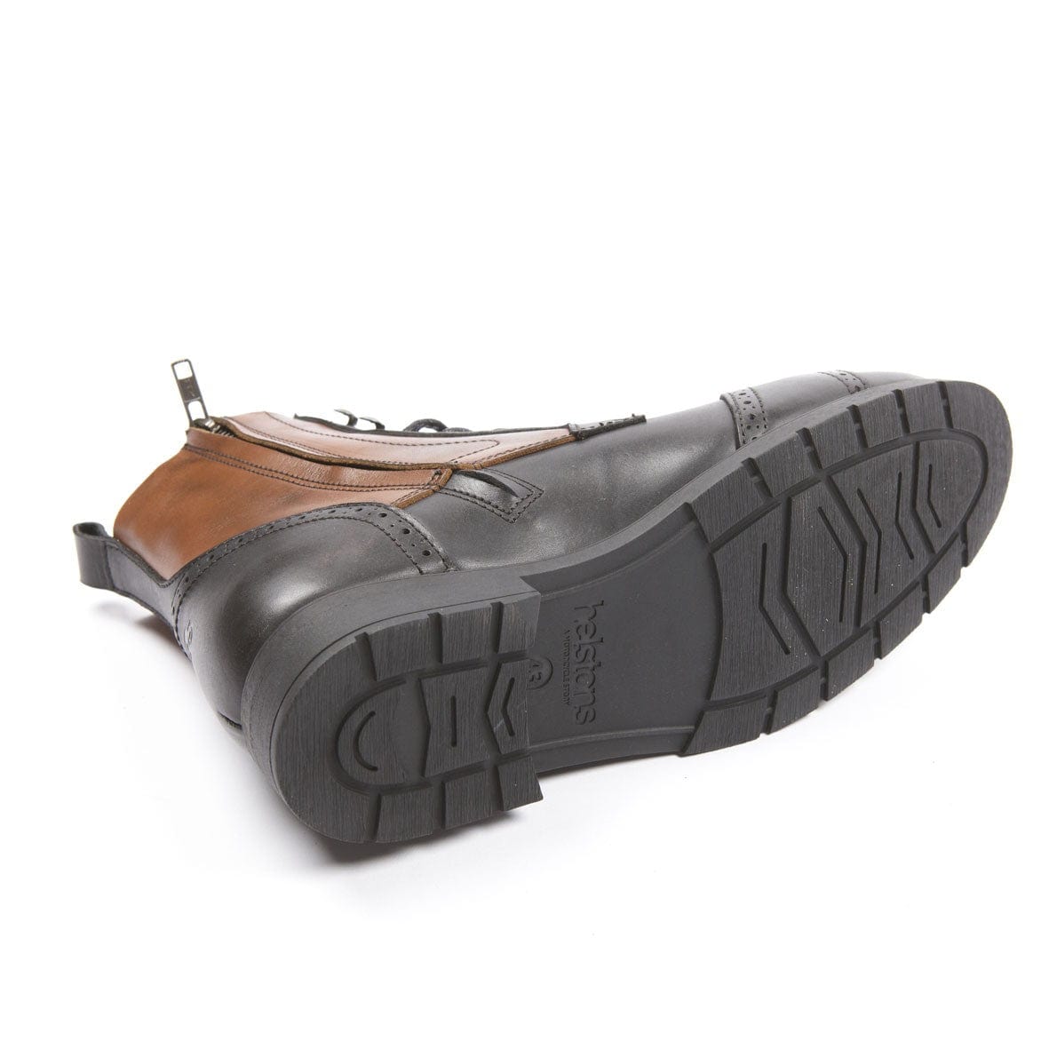Helstons HELSTONS HELSTONS TRAVEL LEATHER MOTORCYCLE BOOTS - ANILINE BLACK/TAN