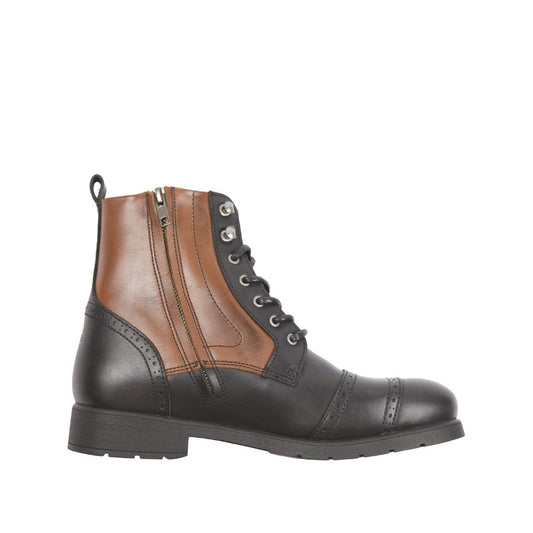 Helstons HELSTONS HELSTONS TRAVEL LEATHER MOTORCYCLE BOOTS - ANILINE BLACK/TAN