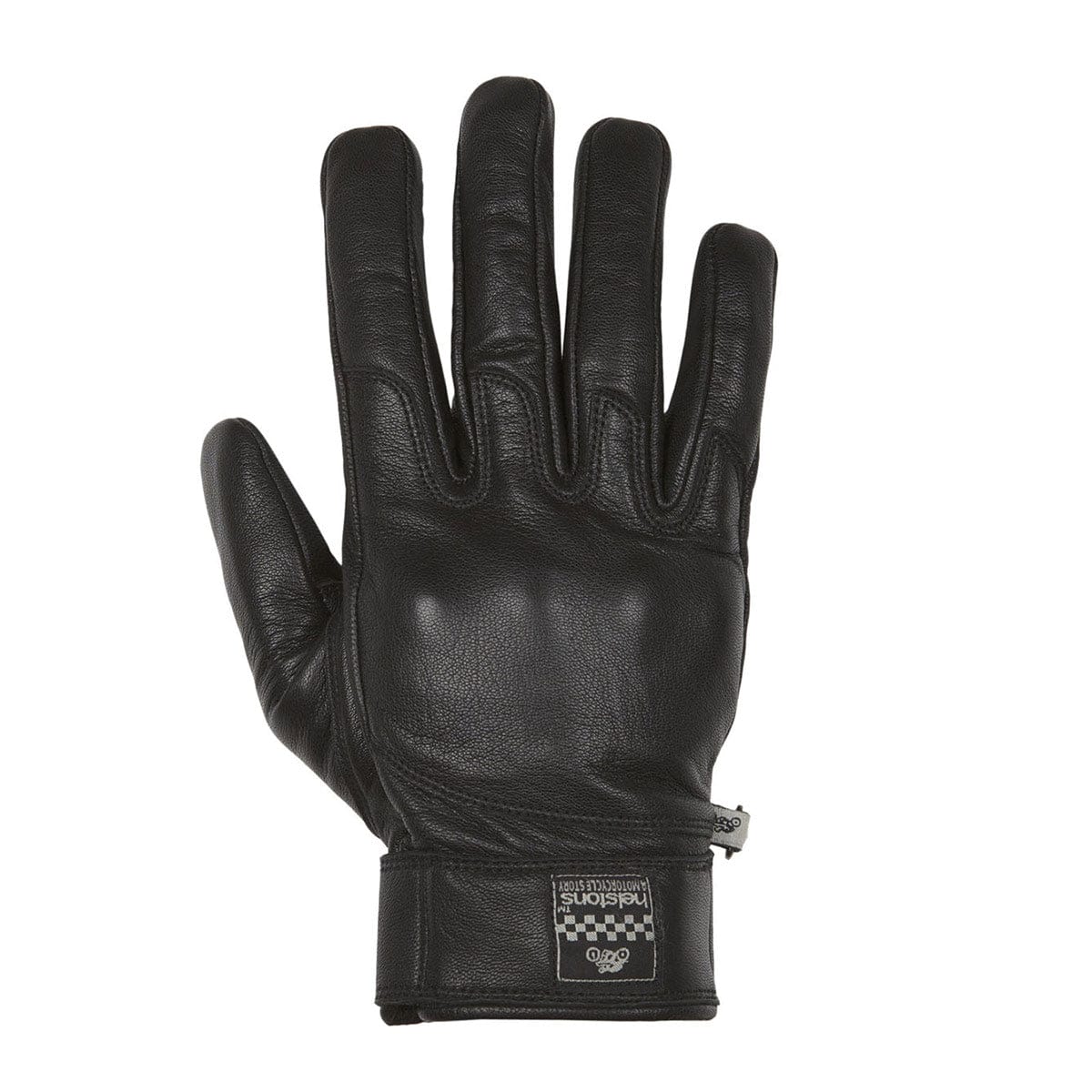 Helstons HELSTONS HELSTONS WOLF SUMMER LEATHER MOTORCYCLE GLOVE - BLACK