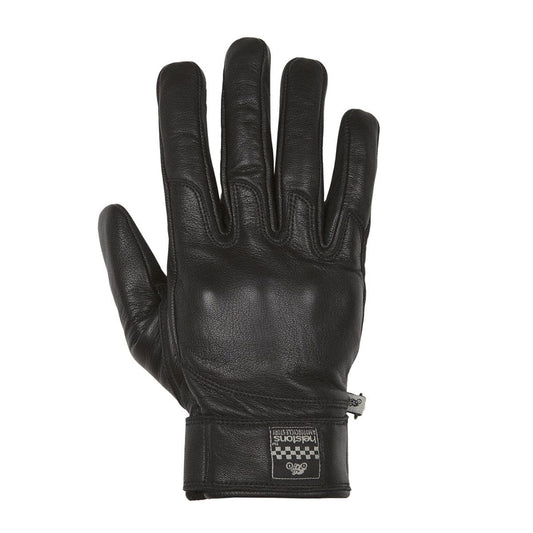 Helstons HELSTONS HELSTONS WOLF SUMMER LEATHER MOTORCYCLE GLOVE - BLACK