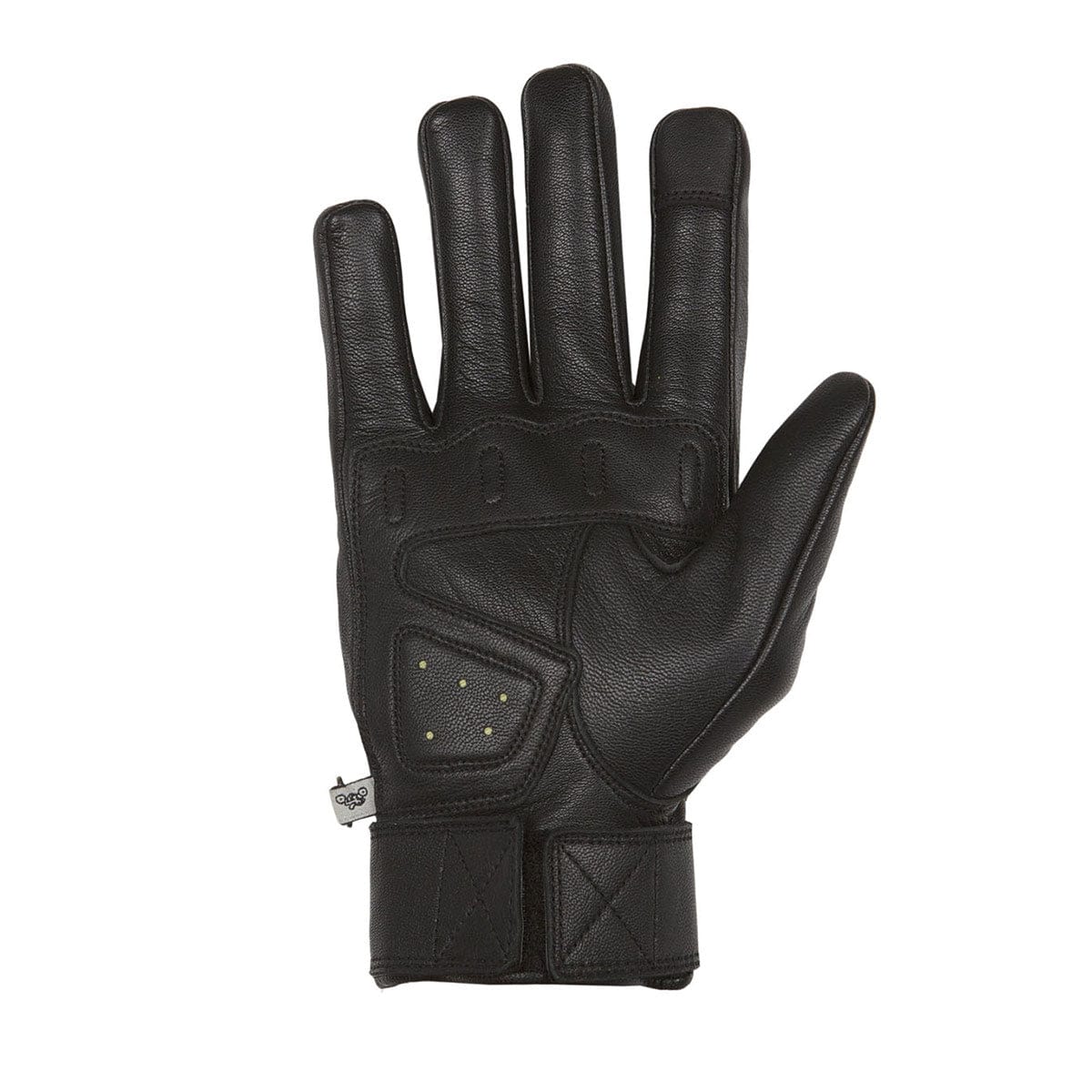 Helstons HELSTONS HELSTONS WOLF SUMMER LEATHER MOTORCYCLE GLOVE - BLACK