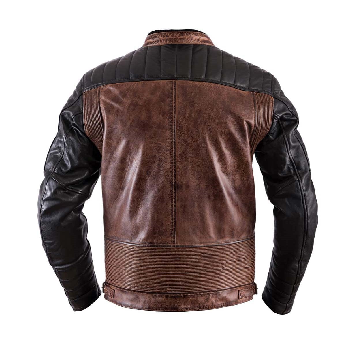 Helstons HELSTONS Small HELSTONS CRUISER LEATHER MOTORCYCLE JACKET - CAMEL/BLACK