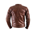 Load image into Gallery viewer, Helstons HELSTONS Small HELSTONS TRACK LEATHER MOTORCYCLE JACKET - CRUST CAMEL
