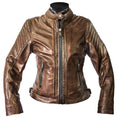 Load image into Gallery viewer, Helstons HELSTONS XL HELSTONS WOMENS STAR LEATHER MOTORCYCLE JACKET - SOFT CAMEL
