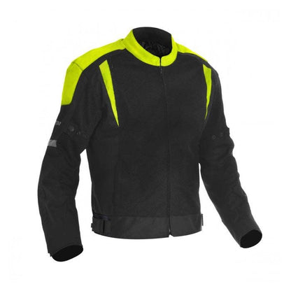 OXFORD SPARTAN AIR MESH SUMMER JACKET BLACK/FLURO WITH ARMOUR