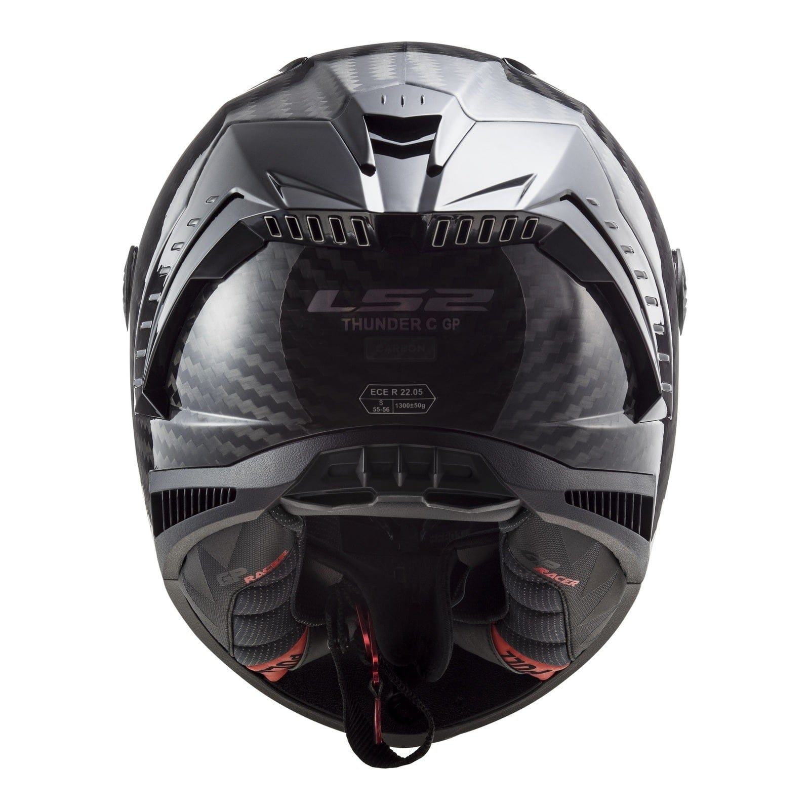 LS2 Helmut Large LS2 FF805C THUNDER CARBON MOTORCYCLE HELMET 22.06 (SIZE: LARGE)