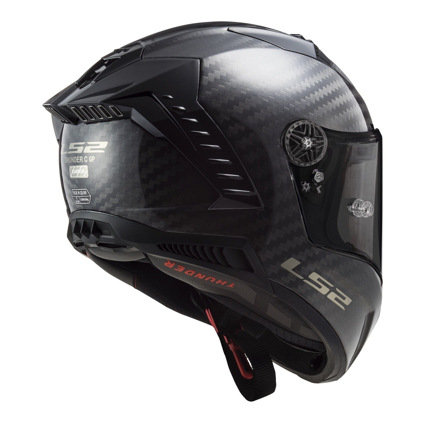 LS2 Helmut Large LS2 FF805C THUNDER CARBON MOTORCYCLE HELMET 22.06 (SIZE: LARGE)