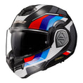 Load image into Gallery viewer, LS2 Helmut Large LS2 FF906 ADVANT SPORT FLIP OVER MODULAR HELMET - BLACK/BLUE/RED - ECE 22.06 (SIZE: LARGE)
