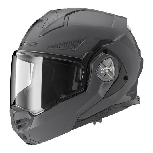 LS2 Helmut LS2 FF901 ADVANT X SOLID FLIP OVER MODULAR HELMET - NARDO GREY - ECE 22.06