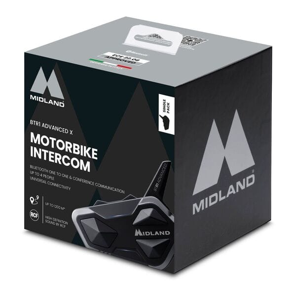 アクセサリー Midland BTR1 advanced TWIN PACK Midland BTR1 Advanced X Intercom - Twin Pack – Biker Torque