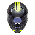Load image into Gallery viewer, Motorcycle Stuff Helmut Medium LS2 FF811 VECTOR 2 SPLITTER - MATT TITANIUM/HI-VIS YELLOW - ECE 22.06 (SIZE: MEDIUM)
