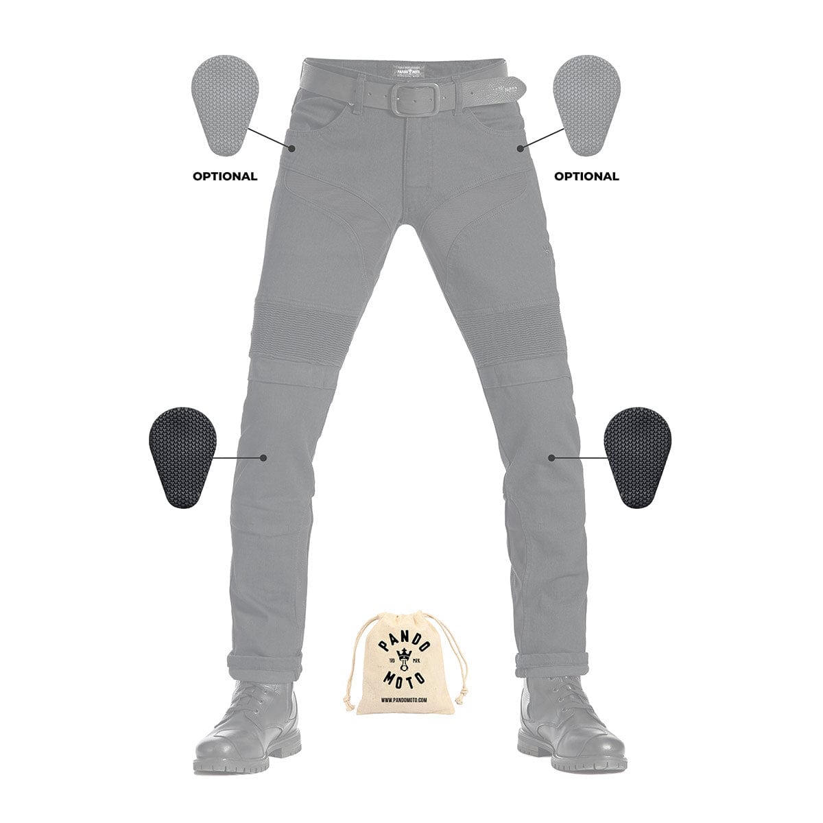 Pando Moto Pando Moto PANDO MOTO KARLDO KEV 01 MEN'S MOTORCYCLE JEANS