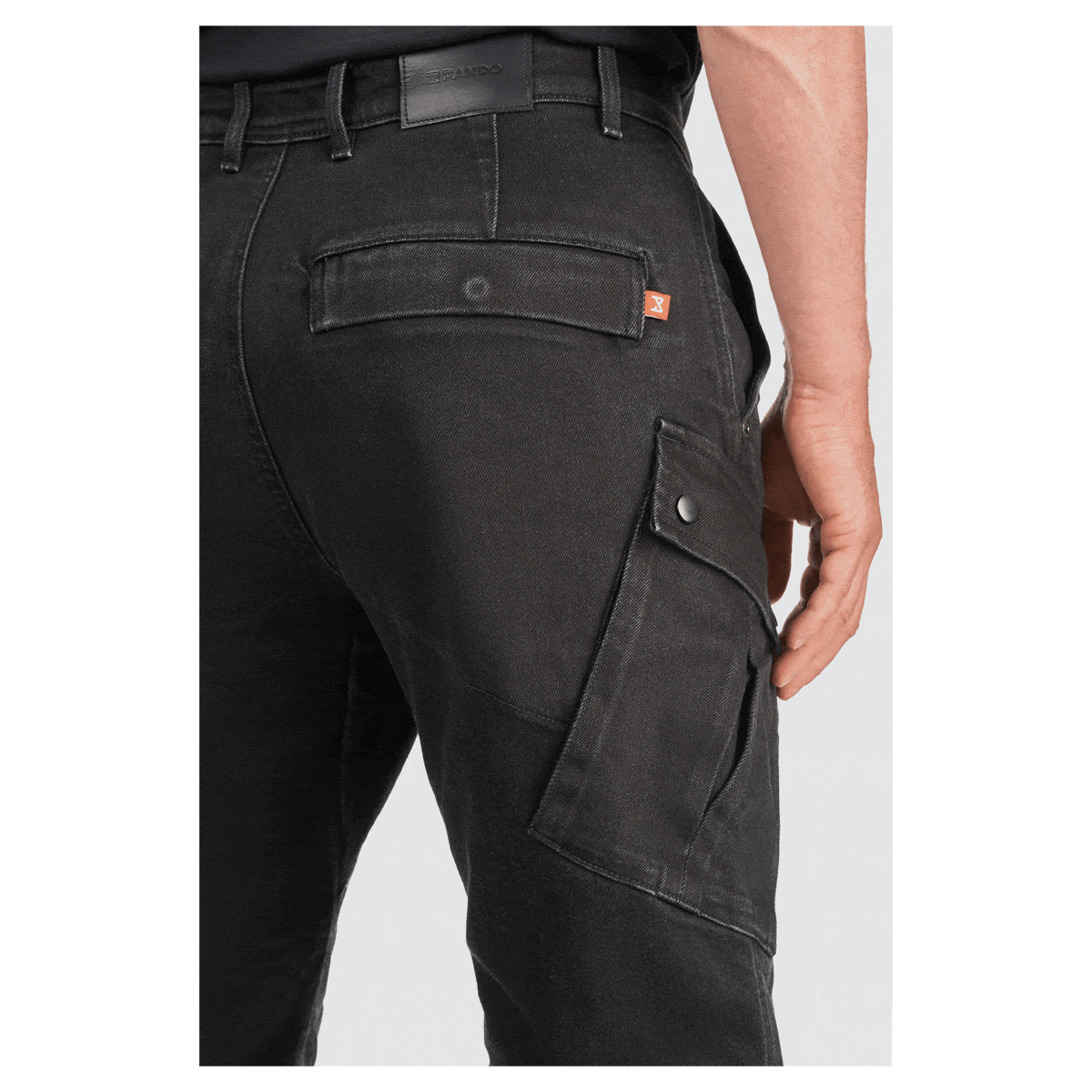 Pando Moto Pando Moto PANDO MOTO MARK BLACK AAA CARGO PANTS