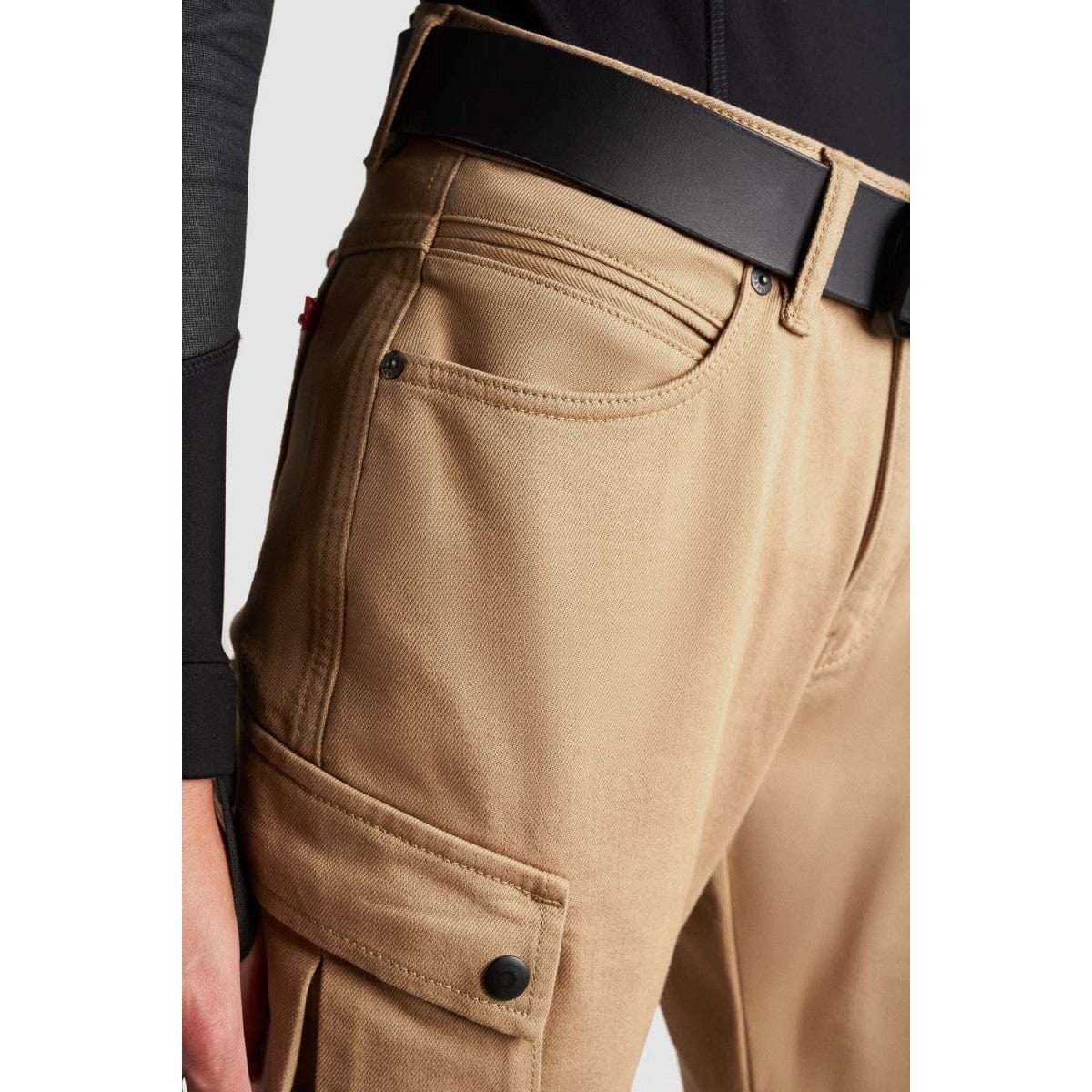 Pando Moto Pando Moto PANDO MOTO MILA CARGO WOMEN'S JEANS - BEIGE