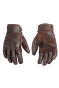 Load image into Gallery viewer, Pando Moto Pando Moto PANDO MOTO ONYX BROWN 02 LEATHER MOTRCYCLE GLOVES
