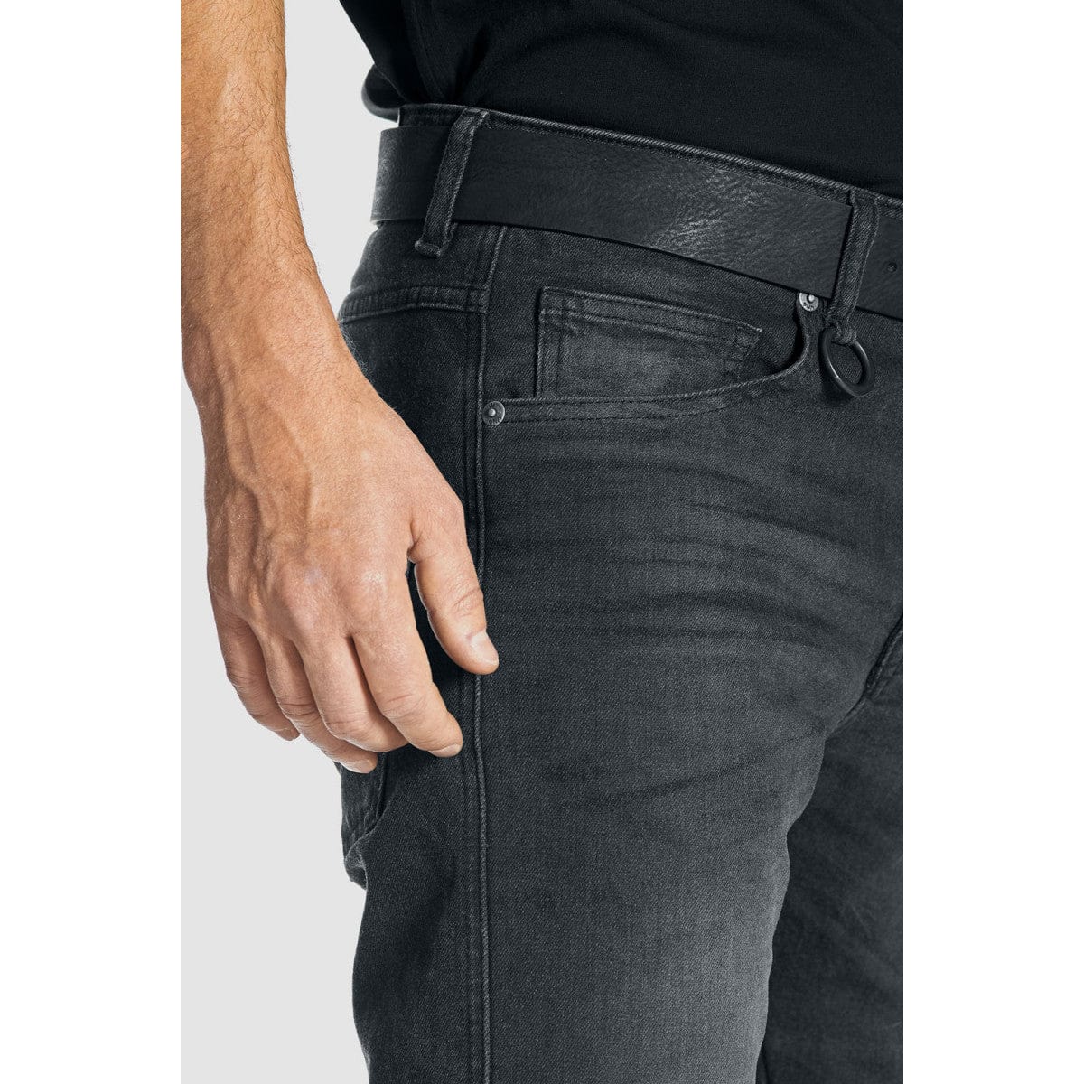 Pando Moto Pando Moto PANDO MOTO ROBBY SLIM BLACK RIDING JEANS