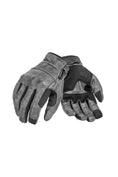 Load image into Gallery viewer, Pando Moto Pando Moto Small PANDO MOTO ONYX GREY LEATHER MOTRCYCLE GLOVES
