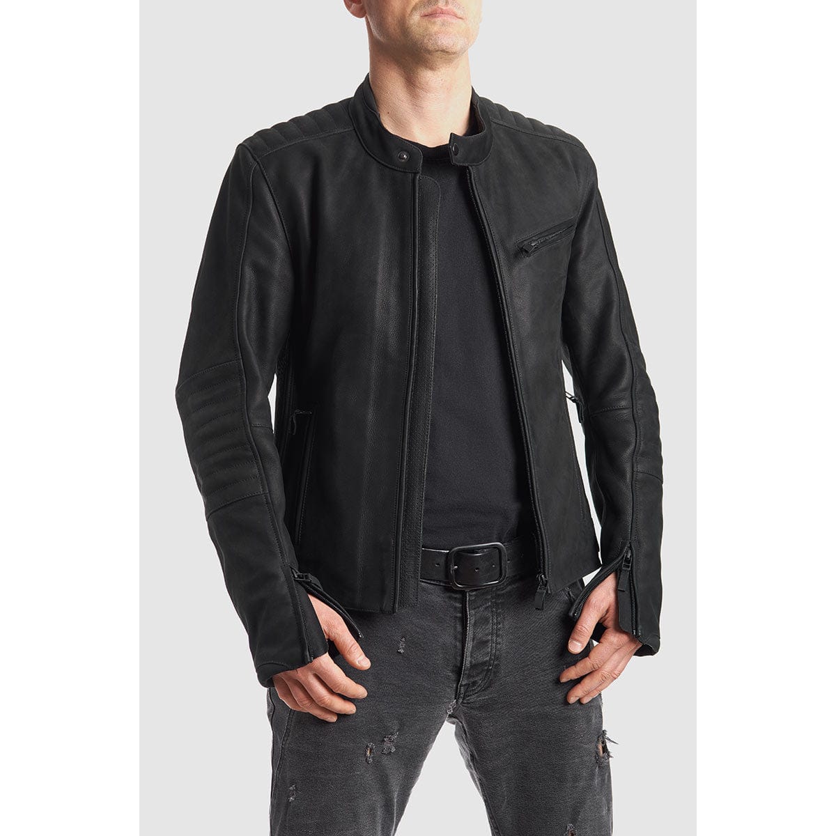 Pando Moto Pando Moto Small PANDO MOTO TATAMI LT 01 LEATHER JACKET BLACK
